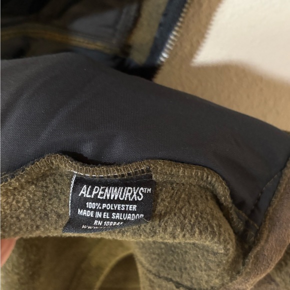 Kuhl Aspenwurxs Olive Fleece Sherpa Full Zip Jacket Mens Size L - Picture 6 of 10